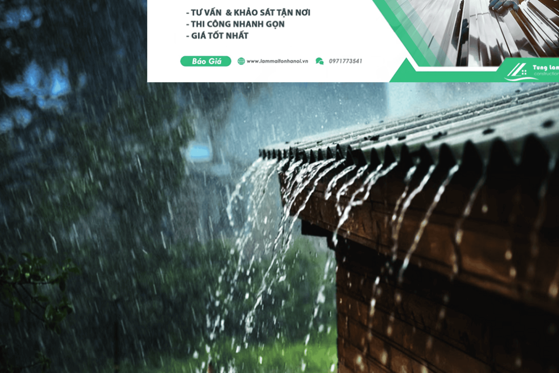 Hướng Dẫn Chống Dột Mái Tôn Hiệu Quả Trong Mùa Mưa Bão