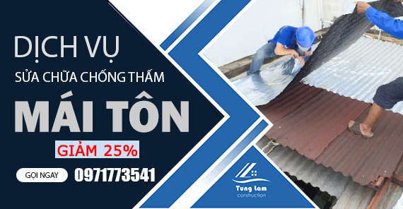 sửa chữa chống thấm mái tôn
