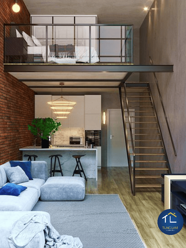 gác sép lửng đẹp 