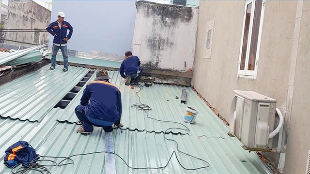 dịch vụ làm mái tôn trọn gói