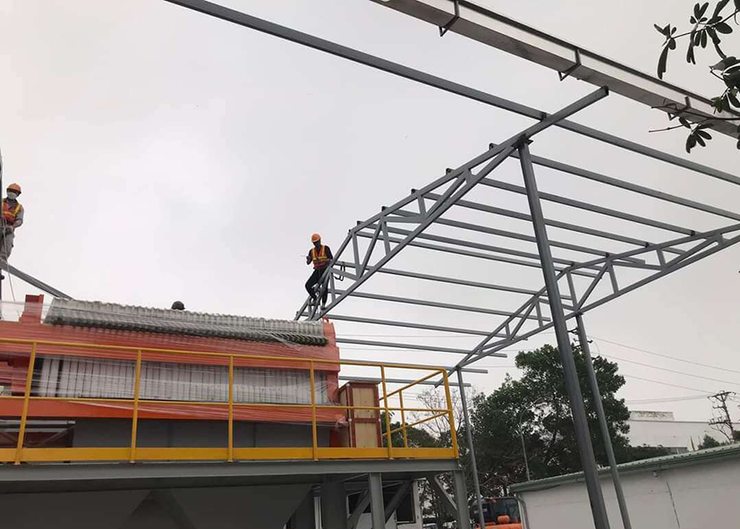 khung thép mái tôn