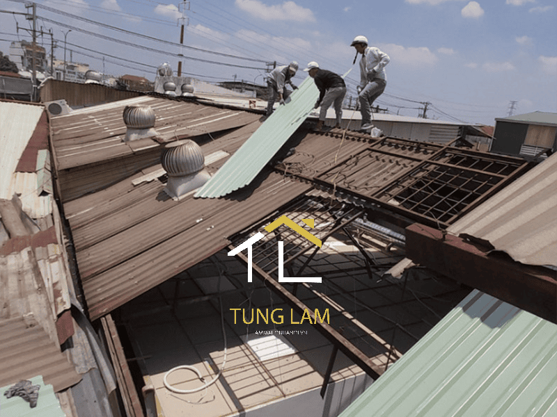 làm mái tôn, sửa chữa mái tôn