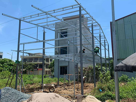 Làm mái tôn khung sắt