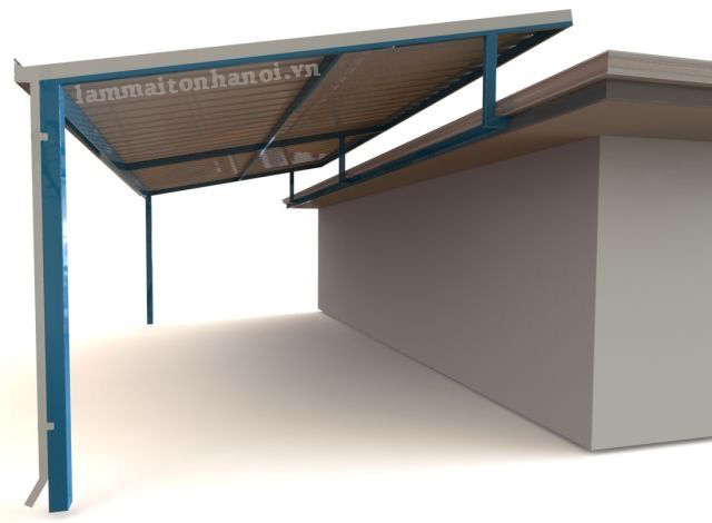 làm mái tôn che sân