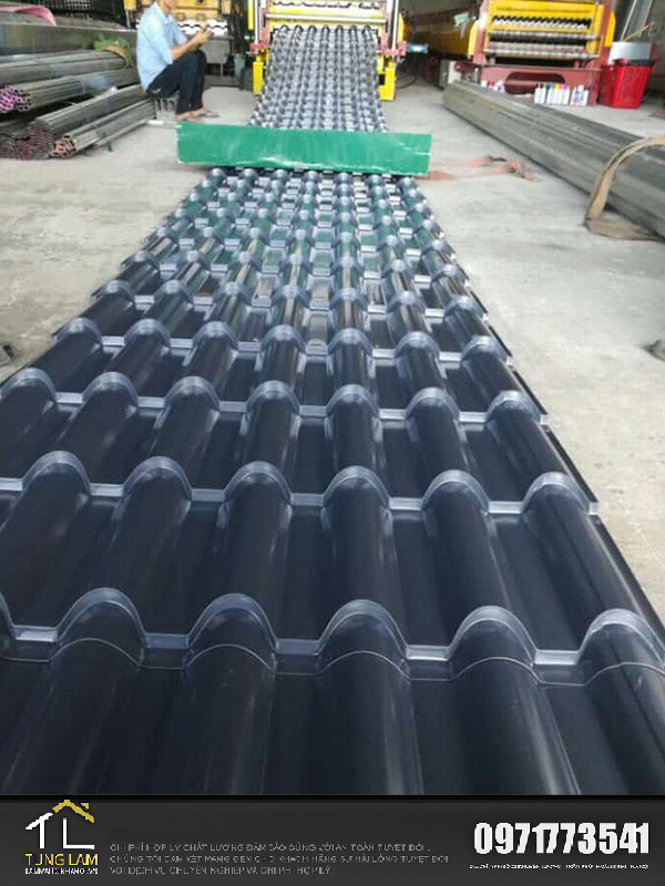 làm mái tôn giả ngói