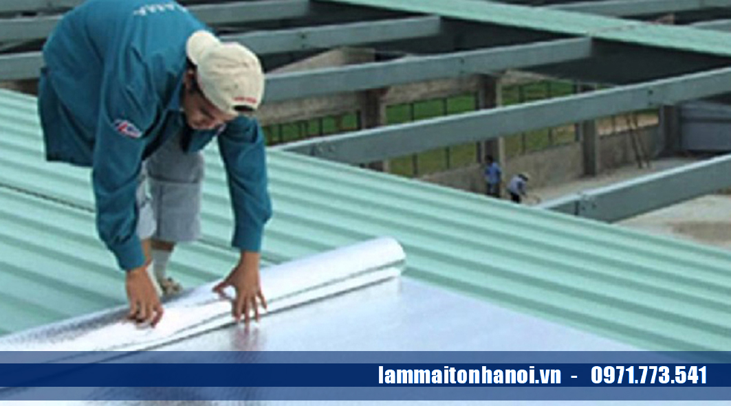 Tổng thể công trình làm mái tôn