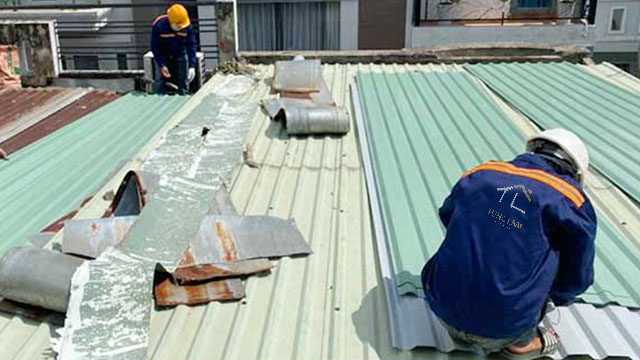 chống thấm dột mái tôn