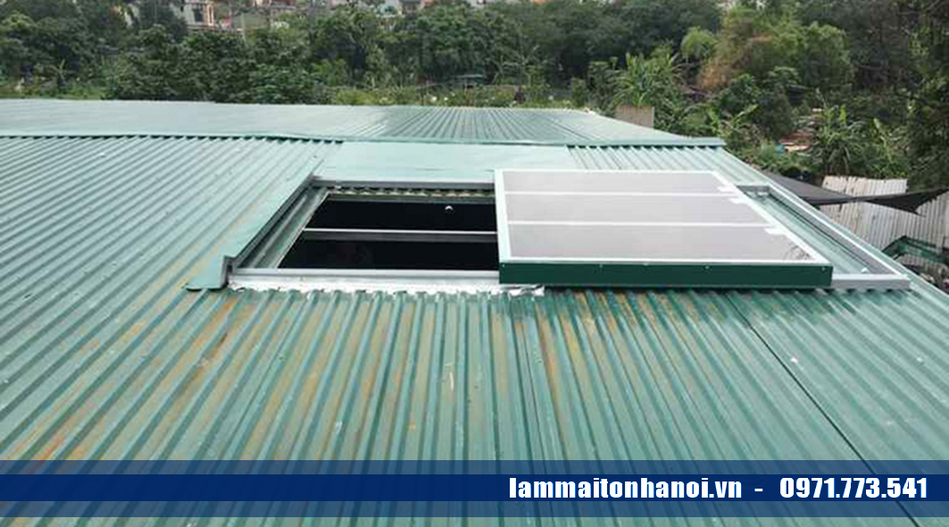 Tổng thể công trình làm mái tôn