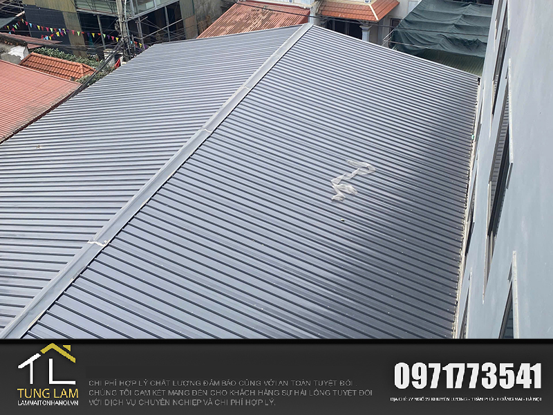 thi công mái tôn tại Hà Nội