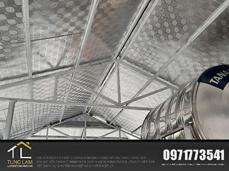 thi công mái tôn tại Hà Nội