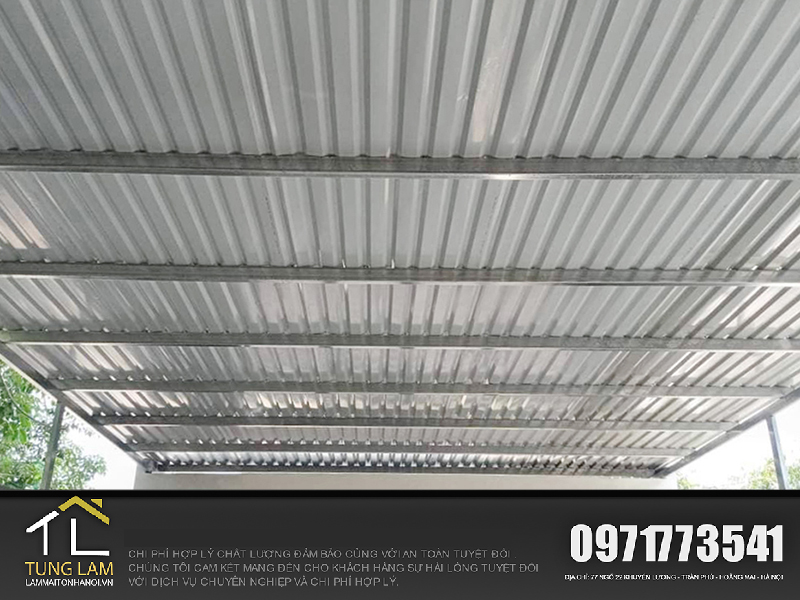 thi công mái tôn tại Hà Nội