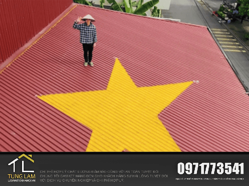 thi công mái tôn tại Hà Nội