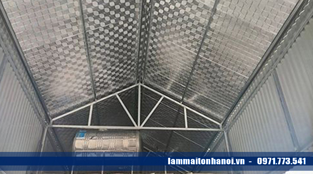 Tổng thể công trình làm mái tôn